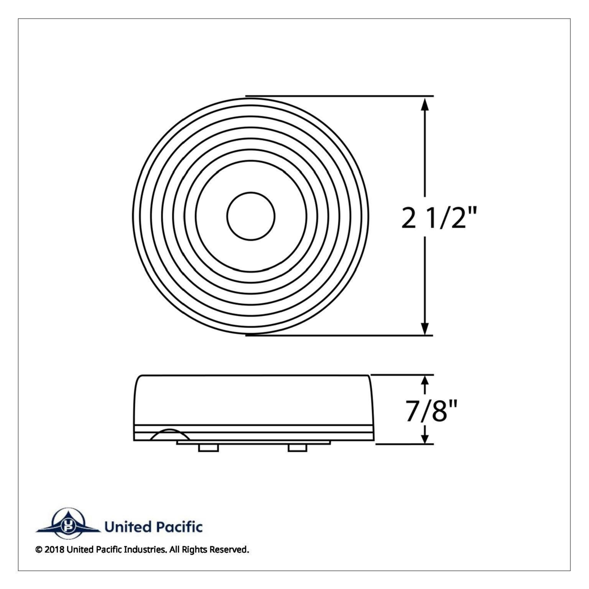 2.5" Round Light (Clearance/Marker) - Amber Lens