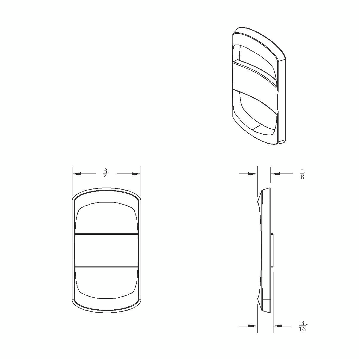 Rocker Switch Cover For Freightliner (3-Pack)