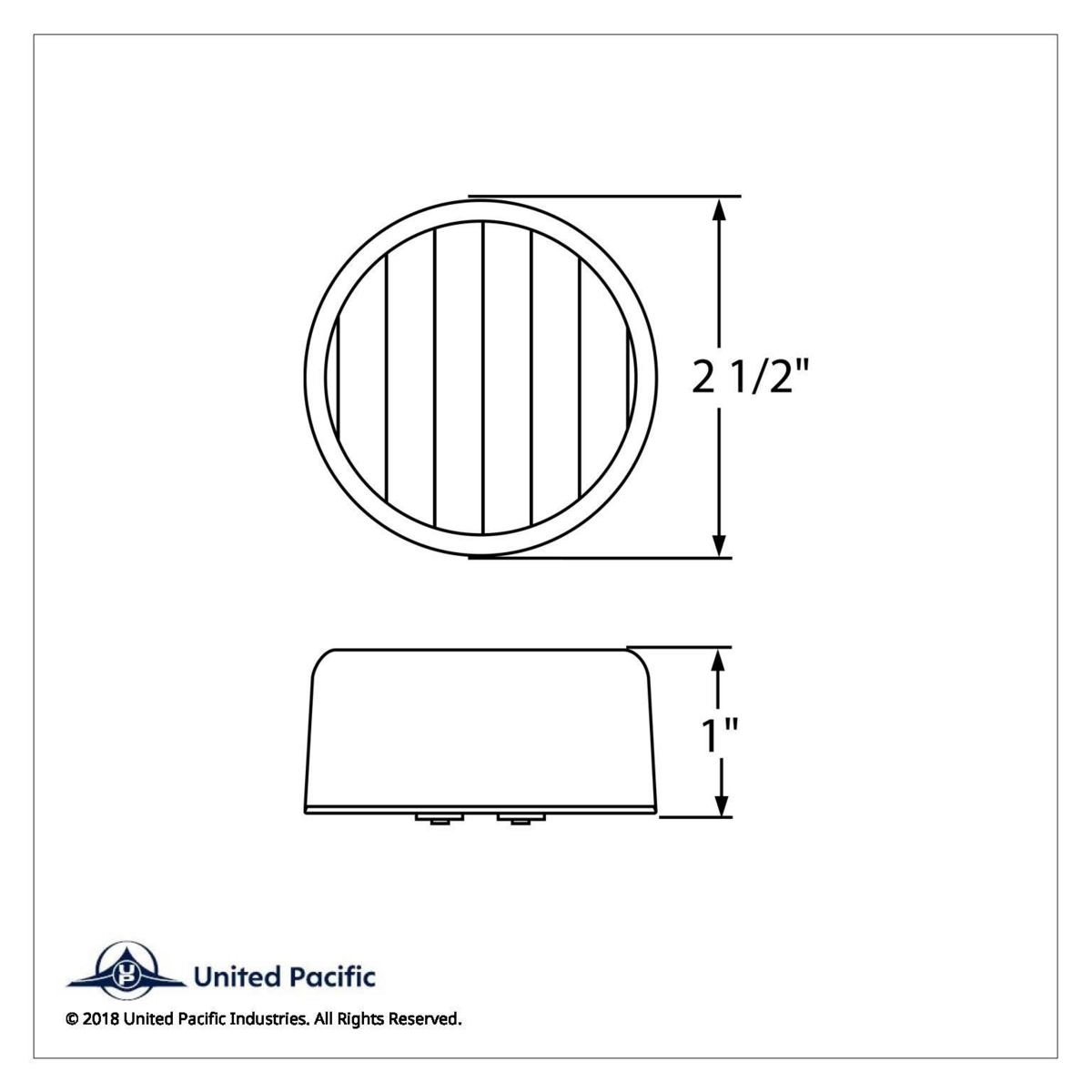 13 LED 2.5" Auxiliary/Utility Light - White LED/Clear Lens