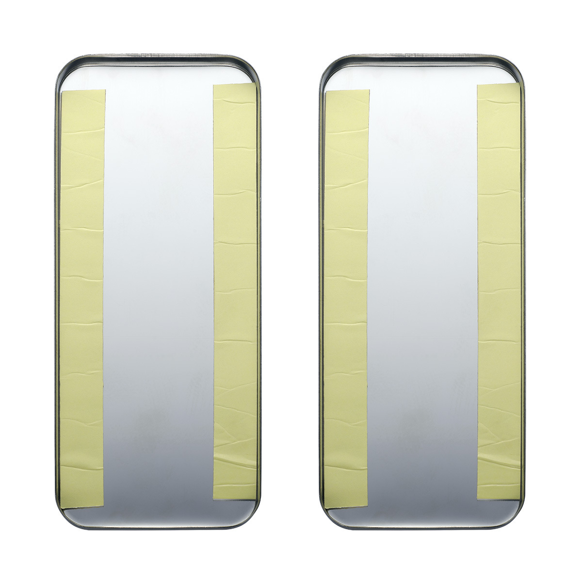 Peterbilt Stainless Vent Door Cover - Plain (Card of 2)