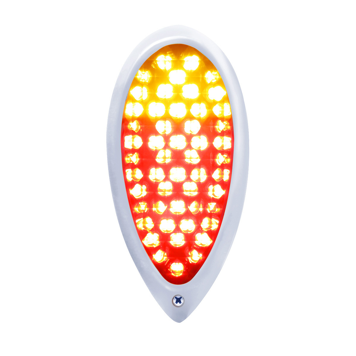 37 LED Tail Light With Stainless Steel Bezel For 1938-39 Ford Car