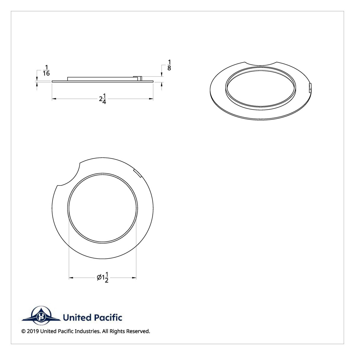 Metal Washer For Axle Cover (2-Pack)