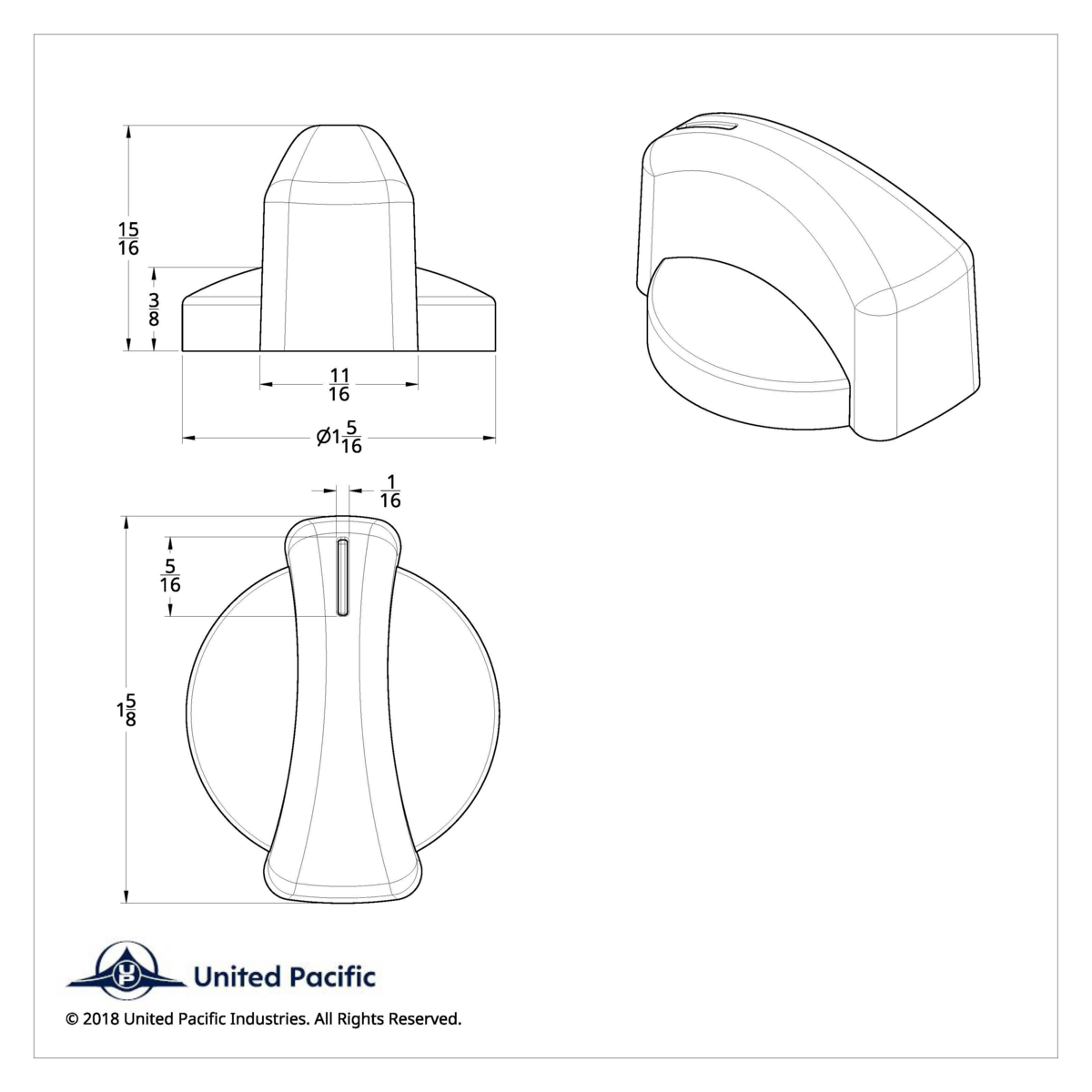 Chrome A/C Control Knob For Western Star
