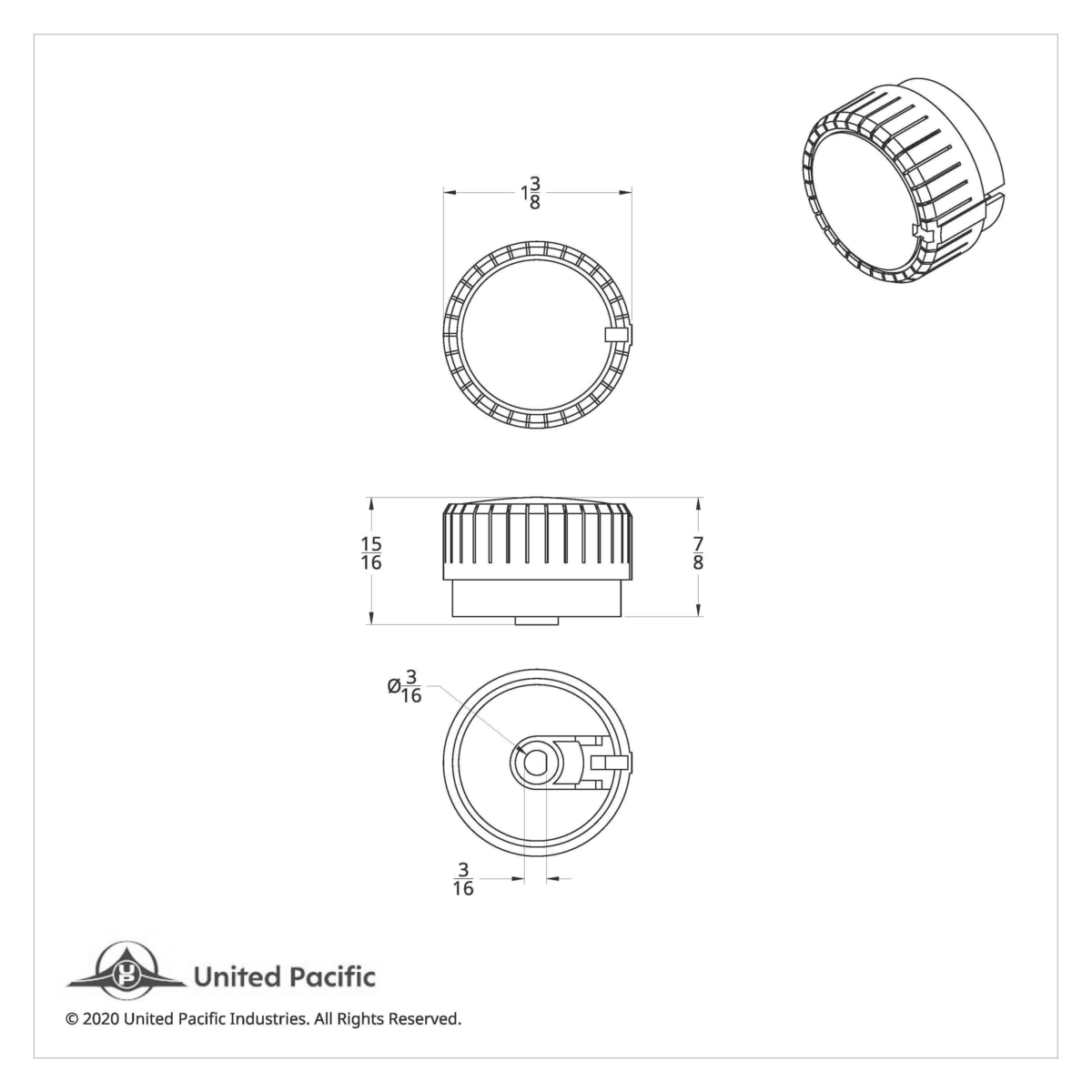 Chrome A/C Knob For Kenworth T680/T880 Sleeper
