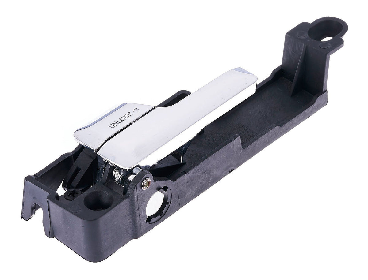 Interior Door Handle Front LH Plastic Chrome for 2006-2012 Ford Fusion; 2006-2009 Lincoln Zephyr; 2006-2012 Lincoln MKZ Hybrid; 2006-2011 Mercury Milan Hybrid