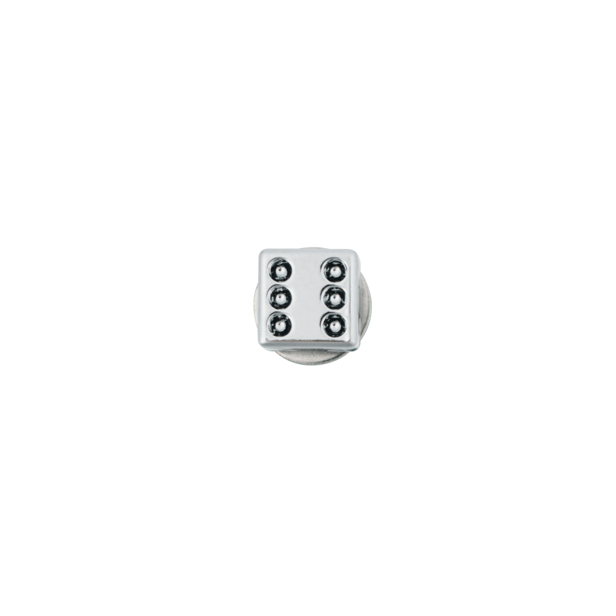 Chrome Dice License Plate Fastener (2-Pack)
