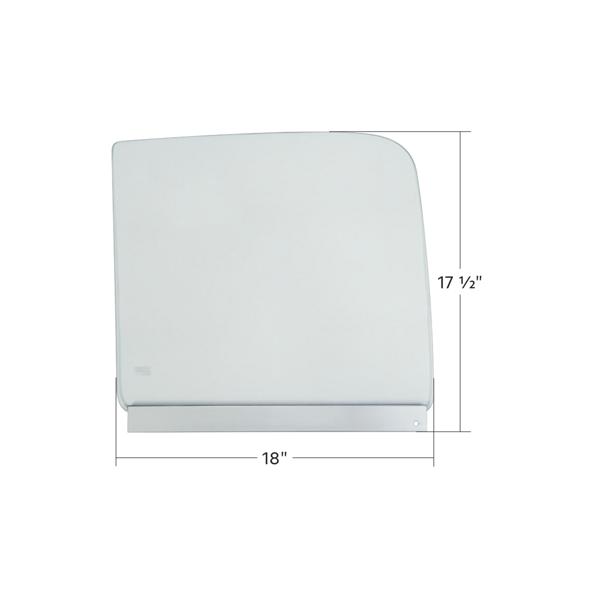 Clear Door Glass With Metal Channel For 1951-1955 1st Series Chevrolet & GMC Truck-L/H