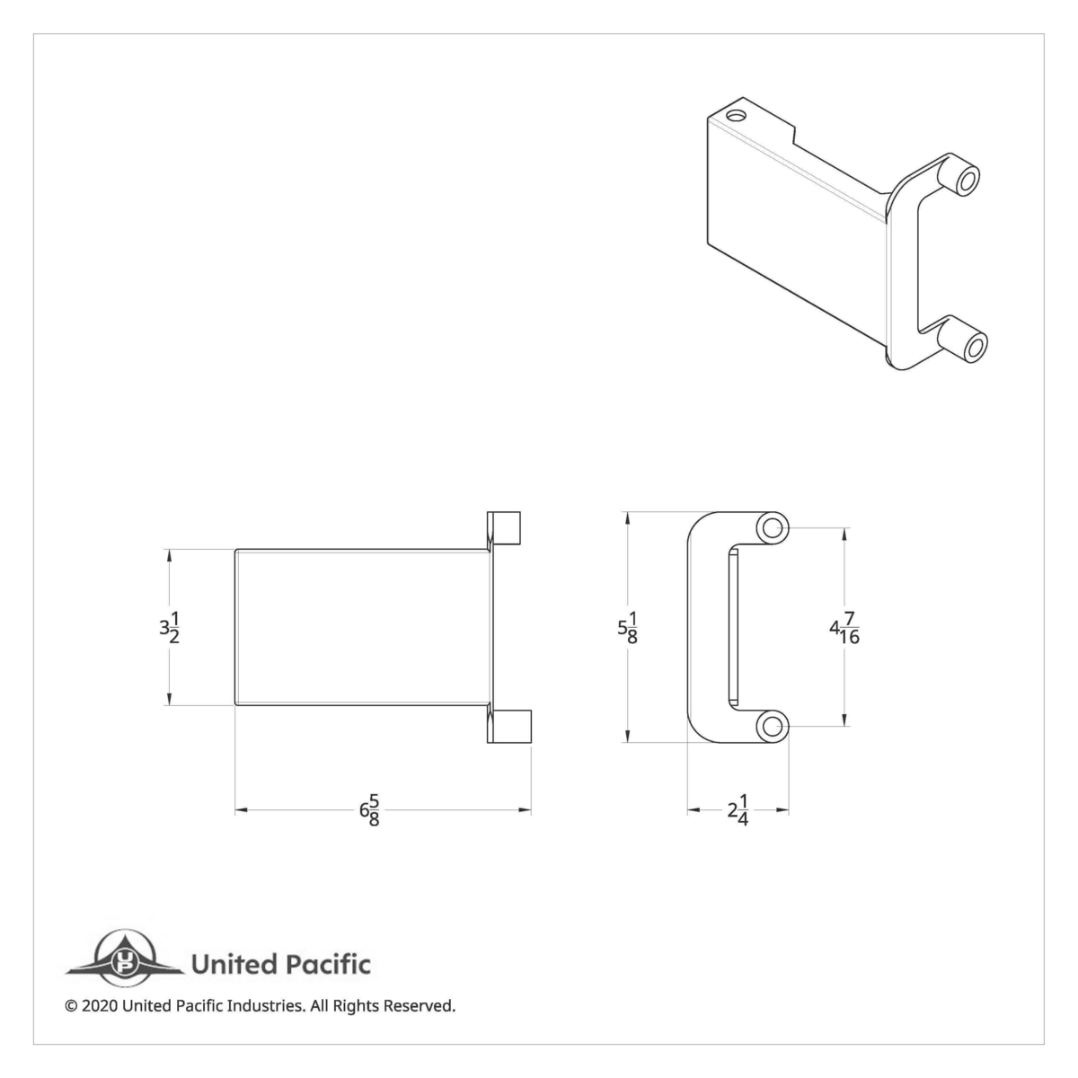 Light & CB Antenna Bracket For 2018-2026 Freightliner Cascadia - Passenger