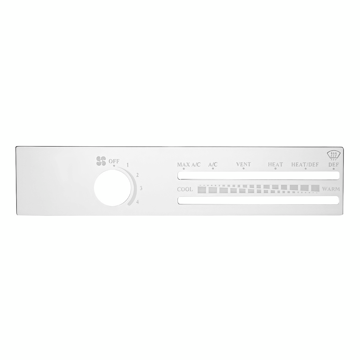 Freightliner Stainless A/C Control Plate