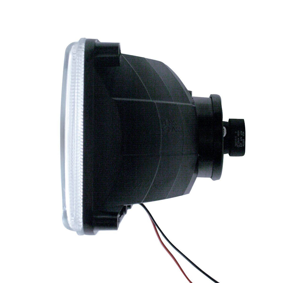 4" X 6" Crystal Headlight With 9 White LED Position Light - Low Beam