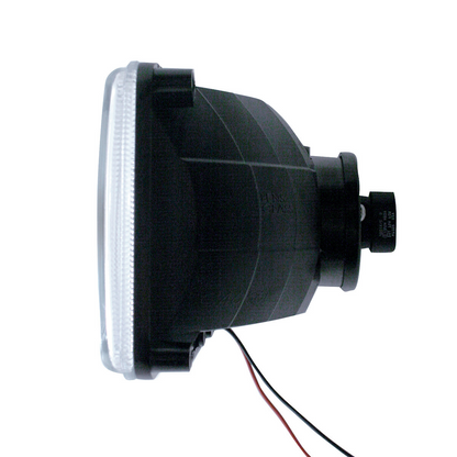4" X 6" Crystal Headlight With 9 White LED Position Light - Low Beam