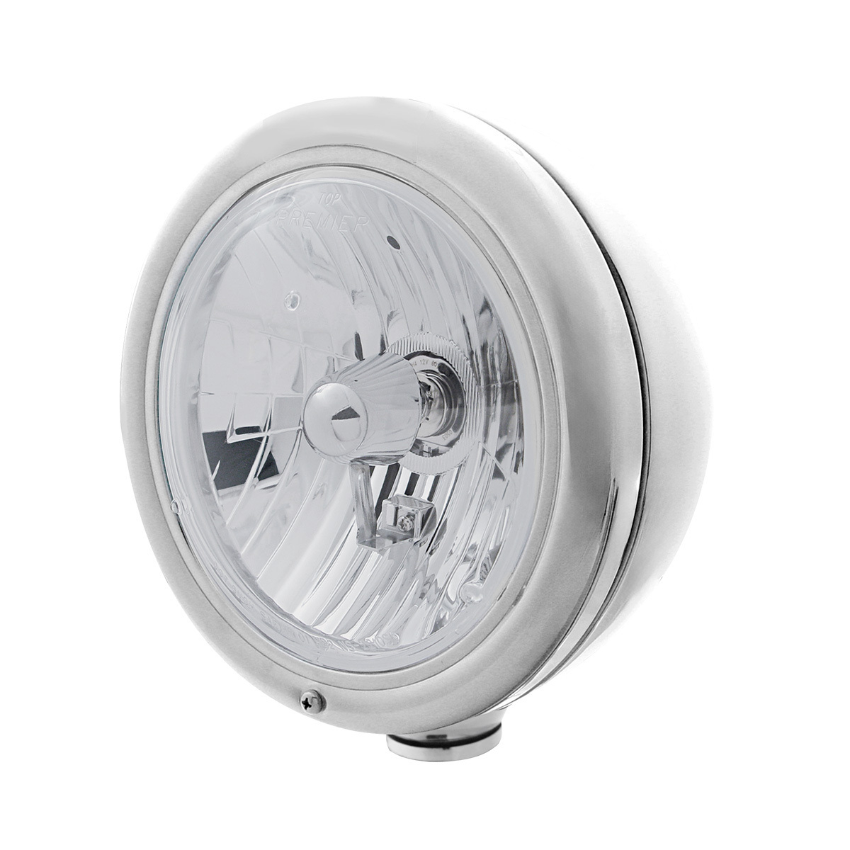 Stainless Steel Classic Headlight Crystal H4 Bulb
