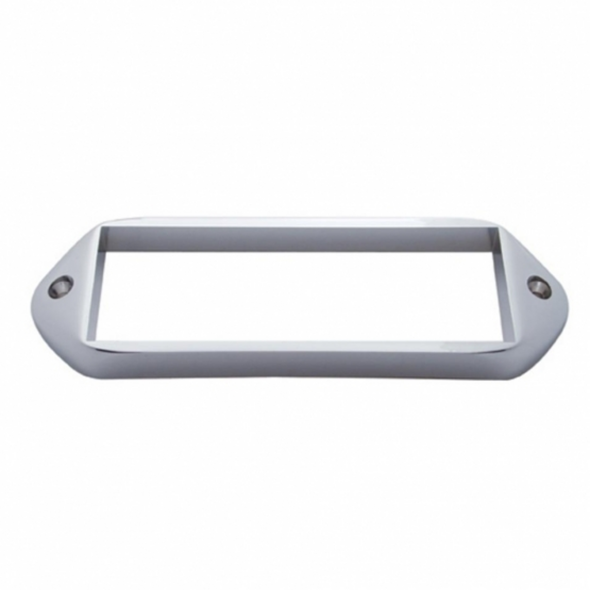 Chrome Plastic Bezel For 5-7/8” X 2” Rectangular Light