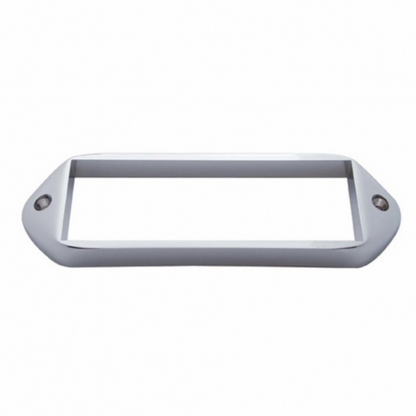 Chrome Plastic Bezel For 5-7/8” X 2” Rectangular Light
