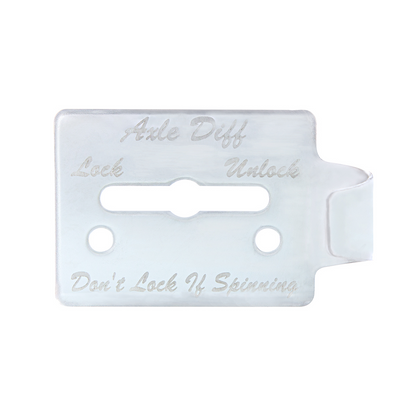 Stainless Steel Switch Guard Plate For Peterbilt 359 - Axle Differential