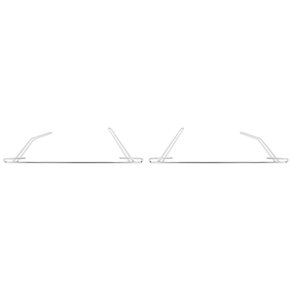 24" Chrome Angled Anti-Sail Bracket (Pair)