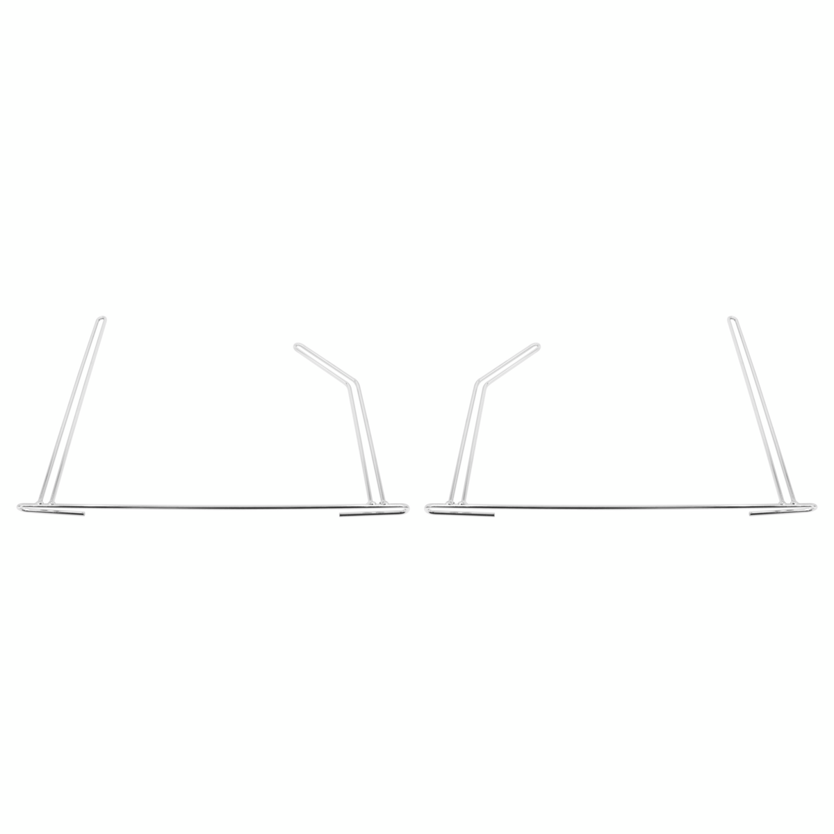 24" Chrome Angled Anti-Sail Bracket (Pair)