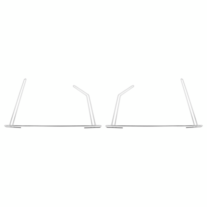 24" Chrome Angled Anti-Sail Bracket (Pair)