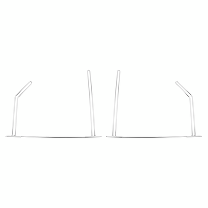 24" Chrome Angled Anti-Sail Bracket (Pair)