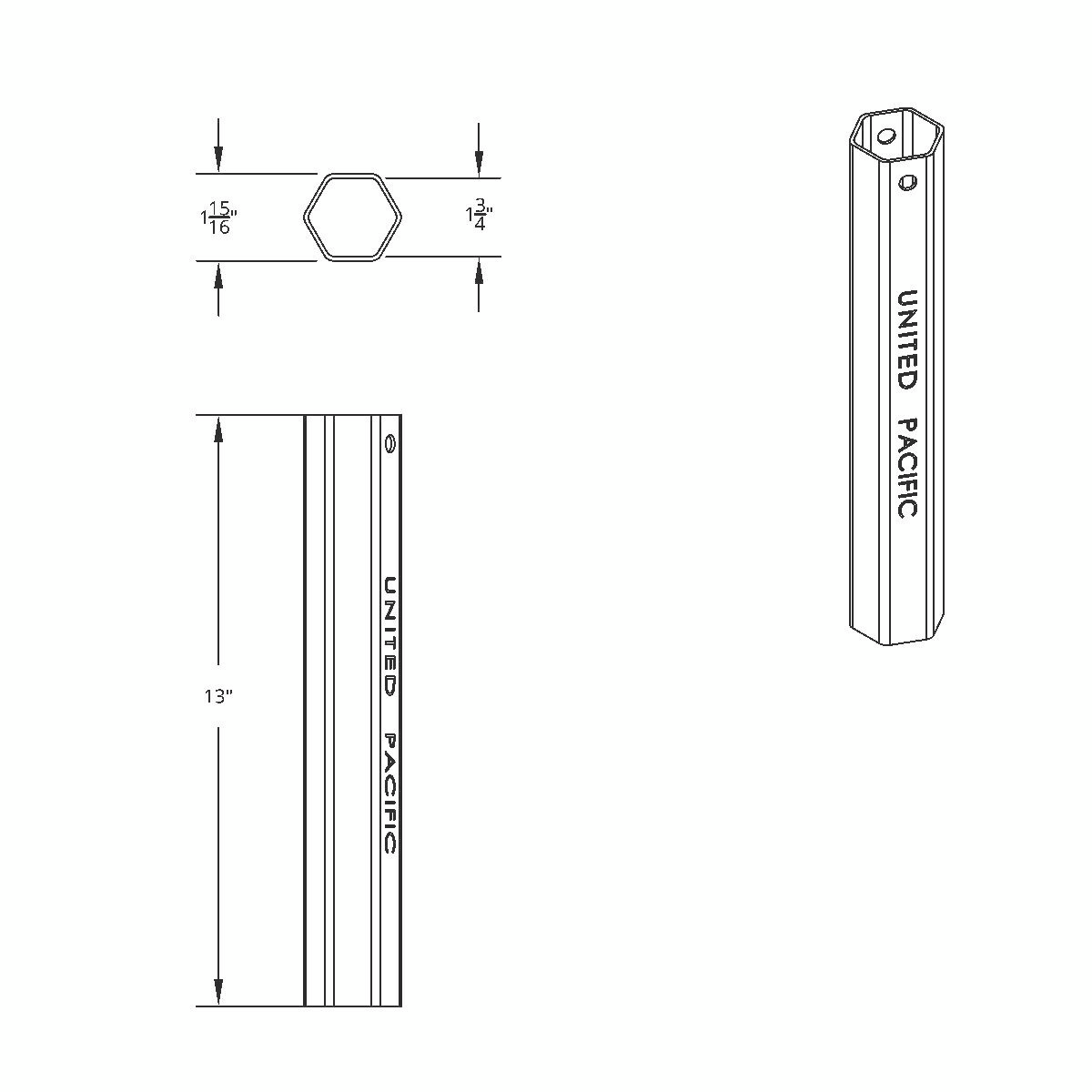 13" Long Plastic Lug Nut Socket Tool For Plastic Nut Covers