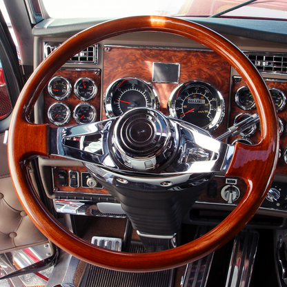 Chrome Steering Wheel Hub & Horn Button Kit For 2000 or Older Navistar International