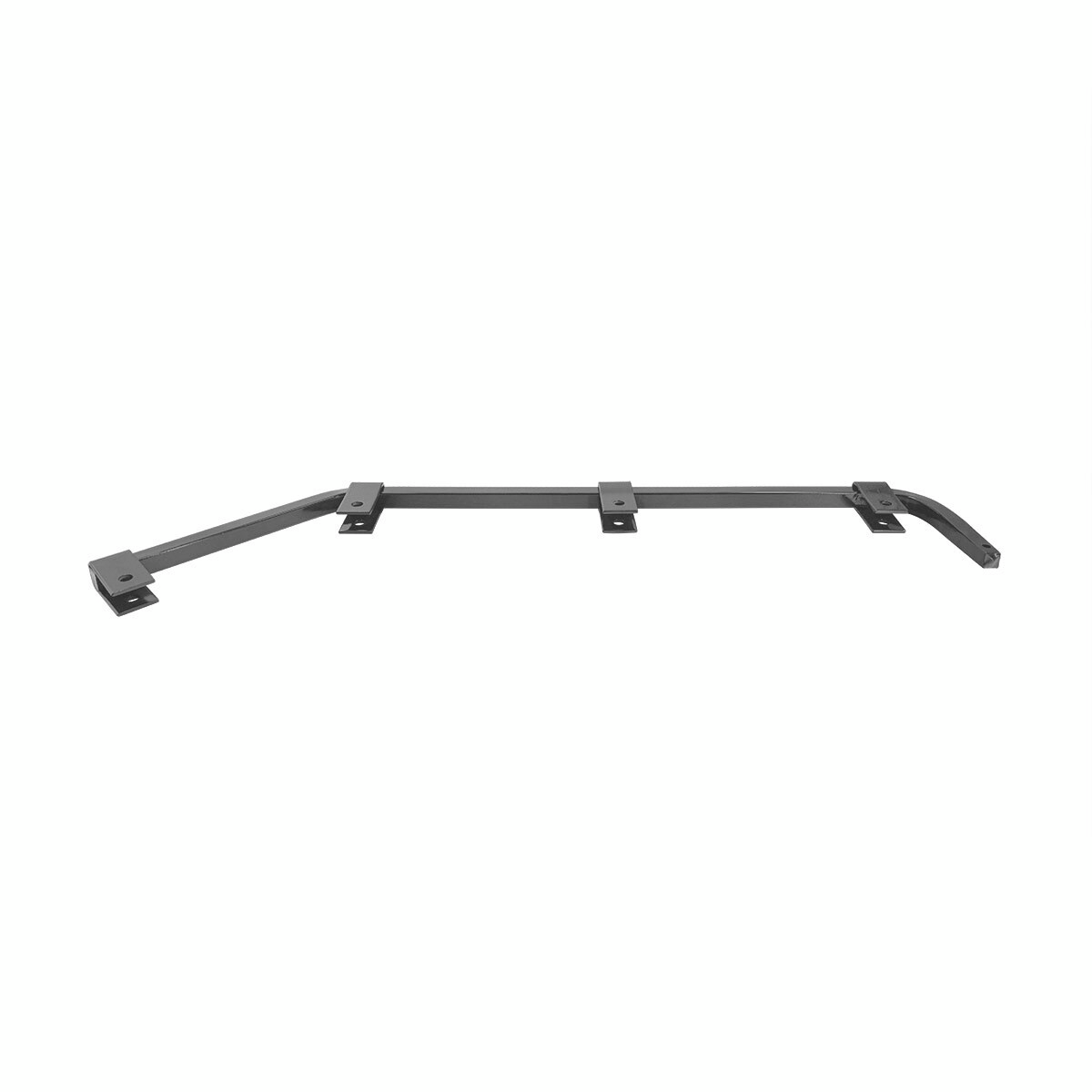 Black Angled Mud Flap Hangers With Mounting Hardware - No Coil (Pair)