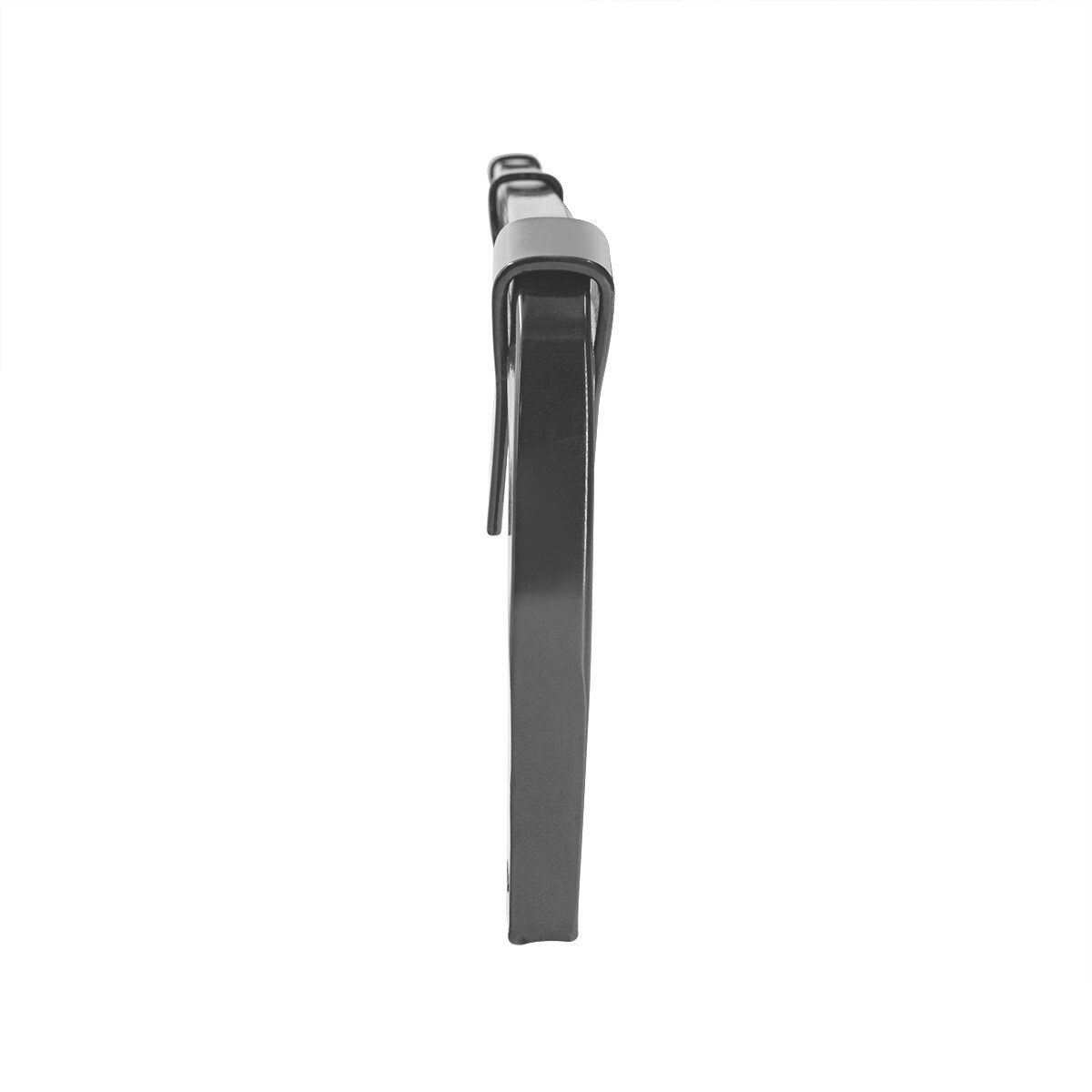 Black Angled Mud Flap Hangers With Mounting Hardware - No Coil (Pair)