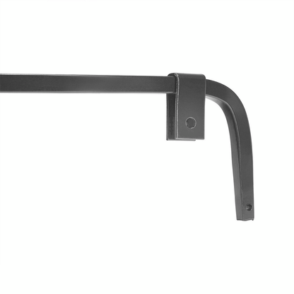 Black Angled Mud Flap Hangers With Mounting Hardware - No Coil (Pair)