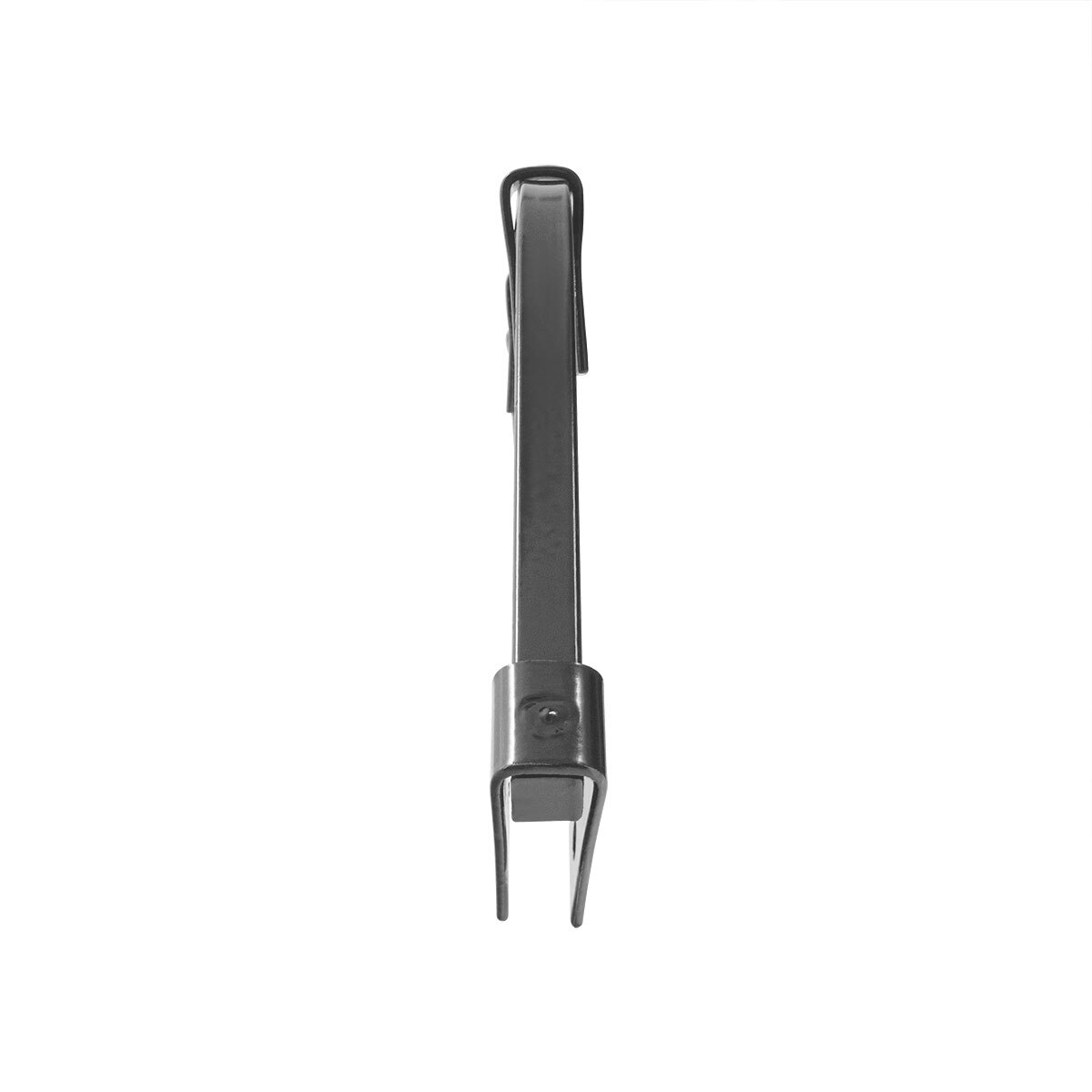 Black Angled Mud Flap Hangers With Mounting Hardware - No Coil (Pair)