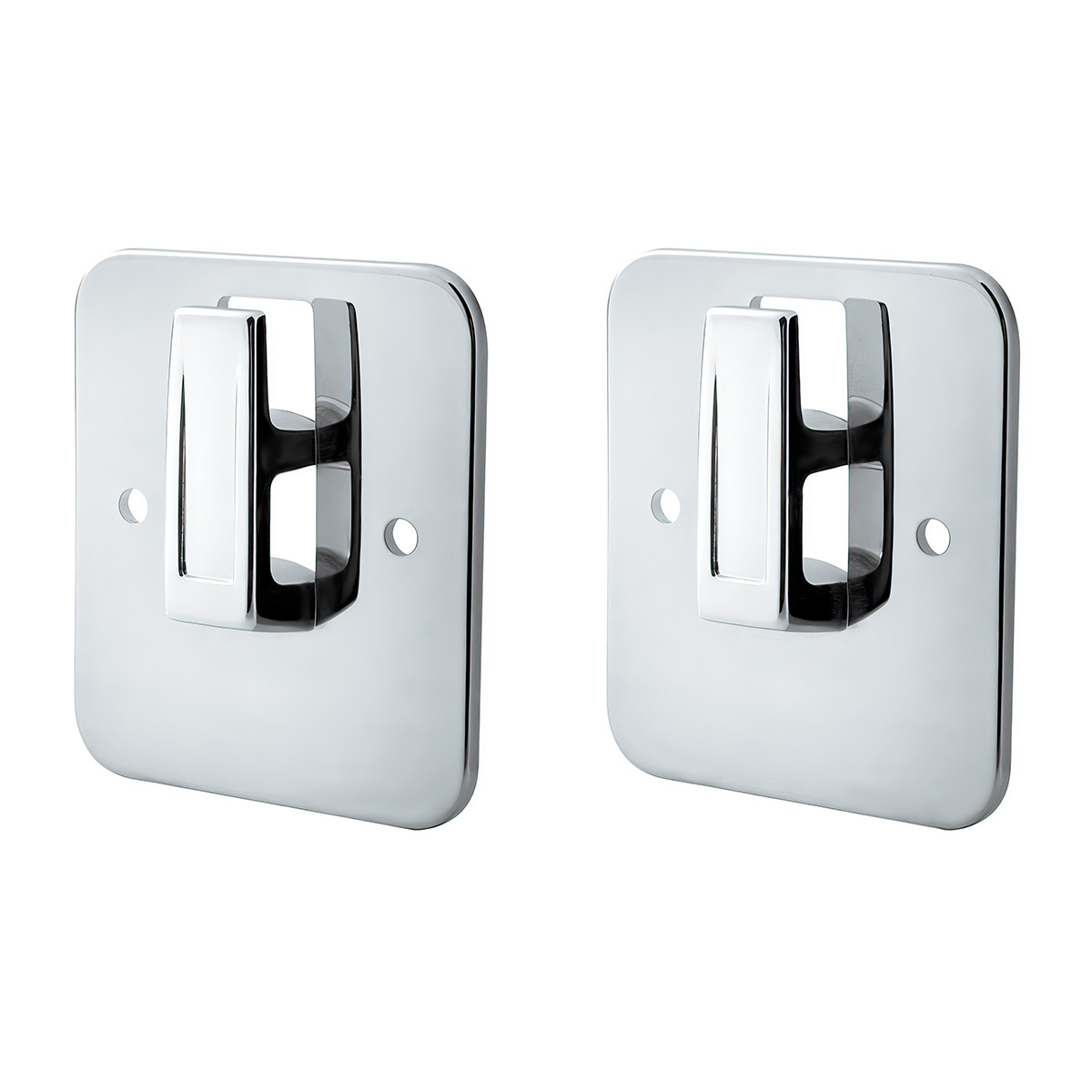 Chrome Plastic Sleeper Cab Coat Hanger Plate For Kenworth T800 (1986-2019), T660 (2008-2016) & T600 (1986-2007) (2-Pack)