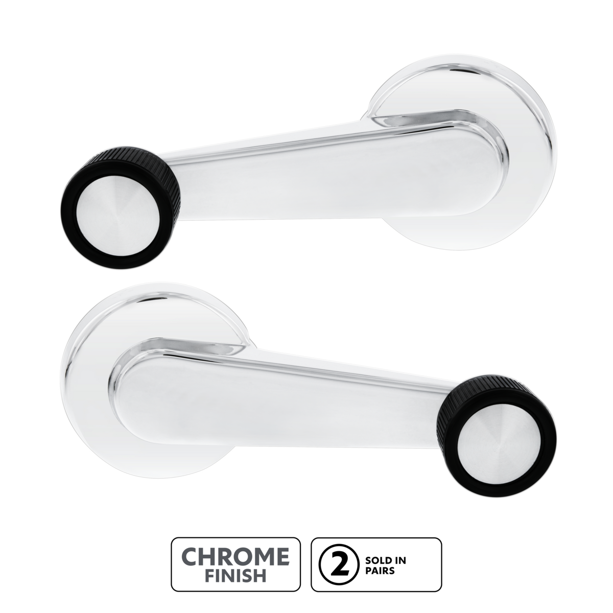 Chrome Window Crank Handle For 1981-1986 Chevrolet & GMC Truck(Pair )