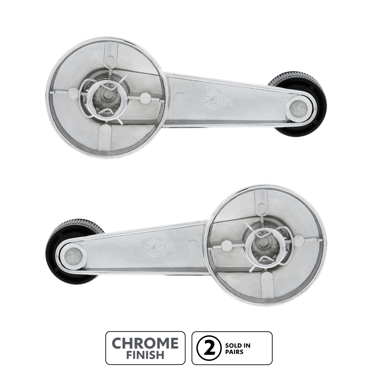 Chrome Window Crank Handle For 1981-1986 Chevrolet & GMC Truck(Pair )