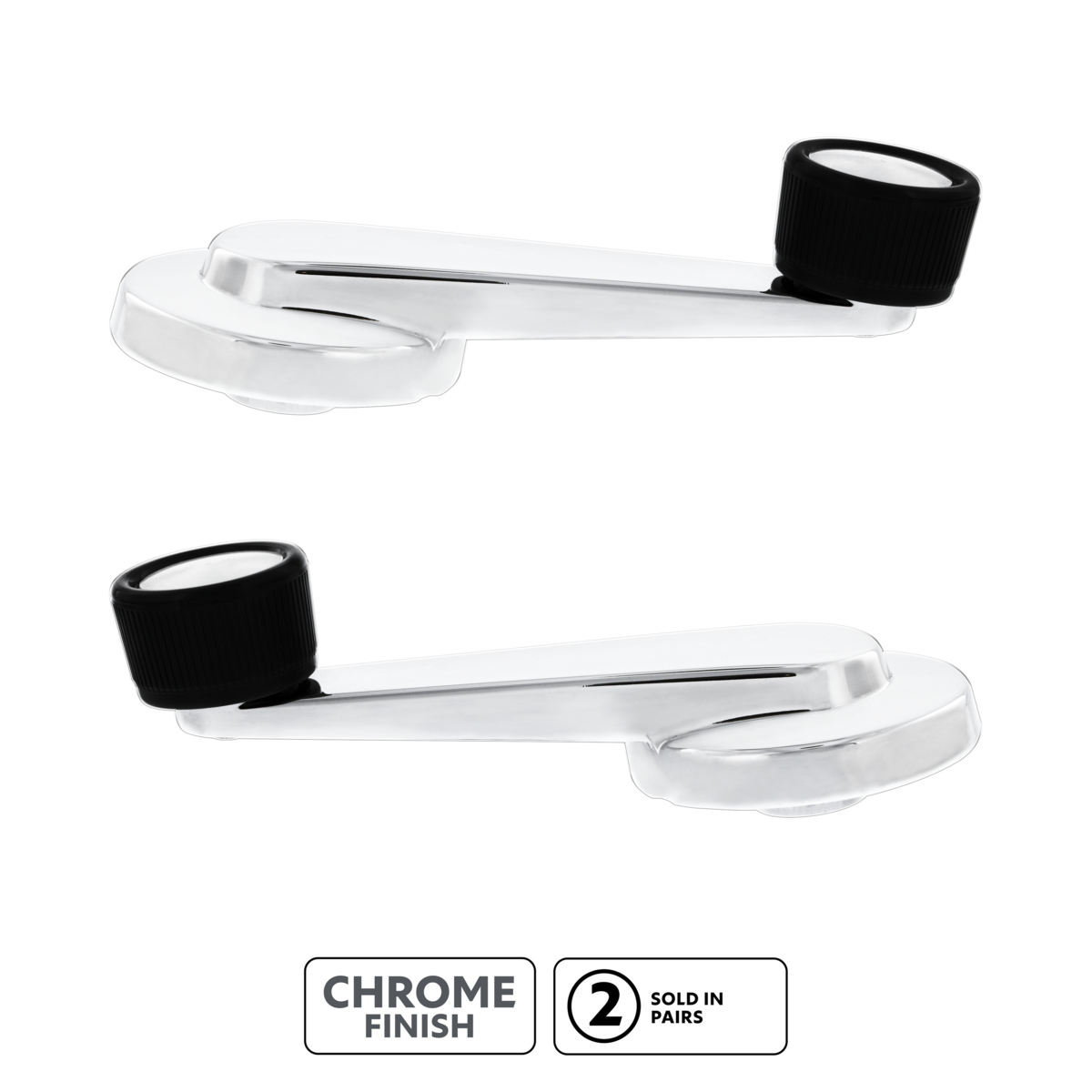 Chrome Window Crank Handle For 1981-1986 Chevrolet & GMC Truck(Pair )