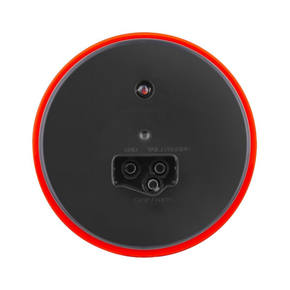 3 LED 4" Round Light (Stop, Turn, & Tail)-Red LED/Red Lens