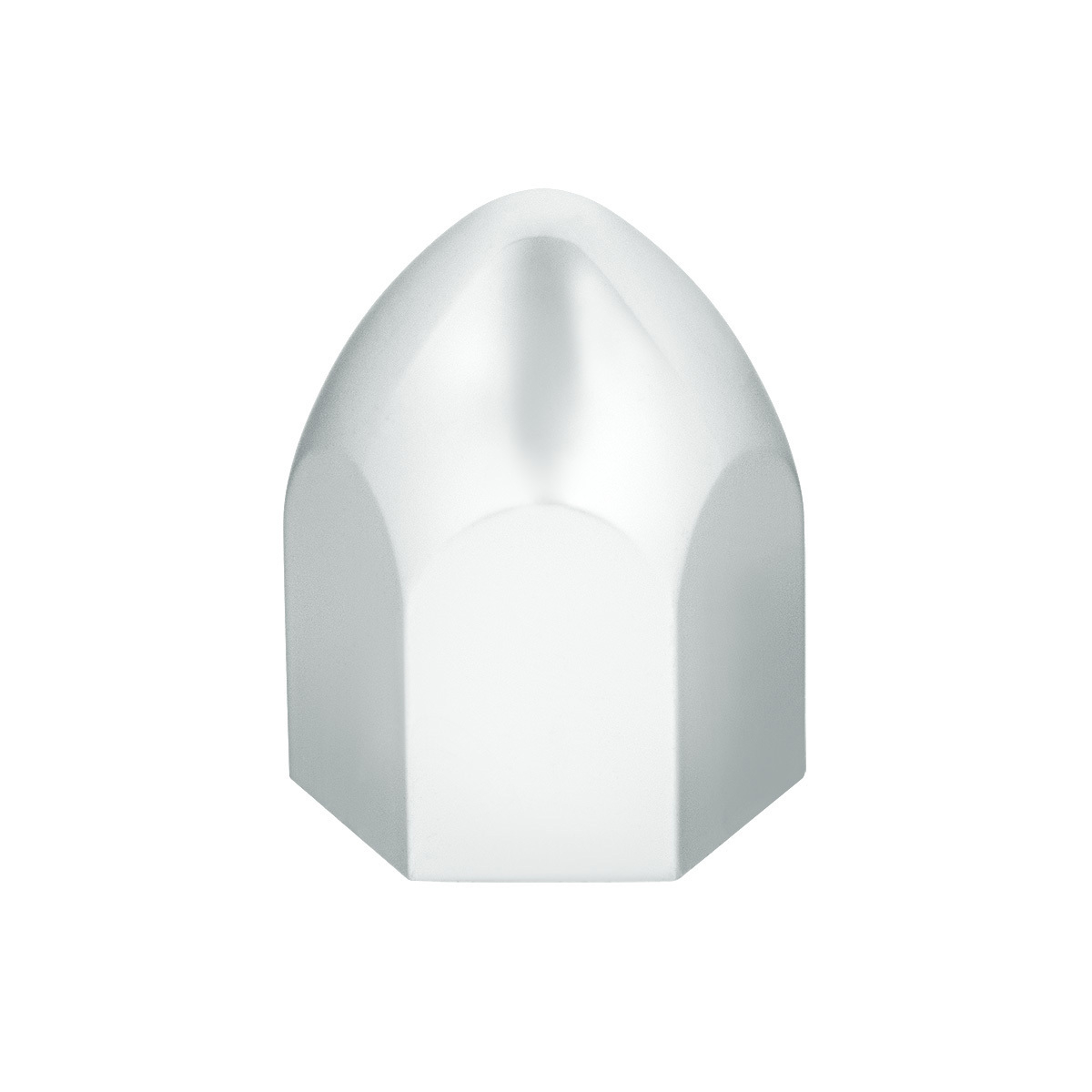 1" X 1 5/8" Chrome Plastic Bullet Nut Cover - Push-On (50-Pack)