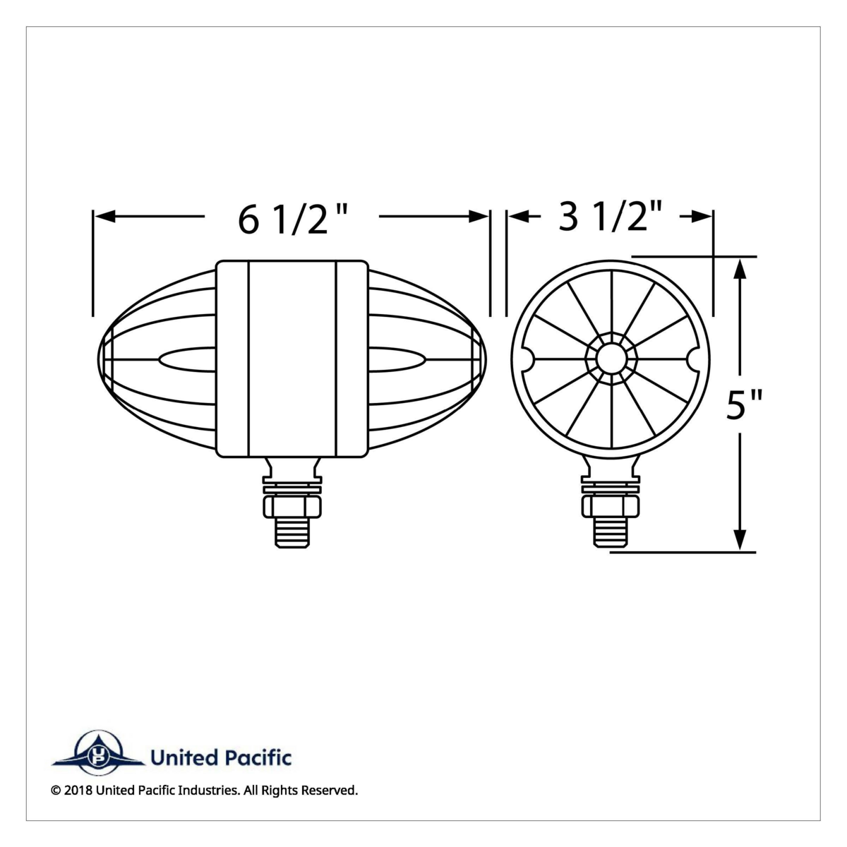 17 LED Dual Function Reflector Double Face Light - Amber LED/Clear Lens