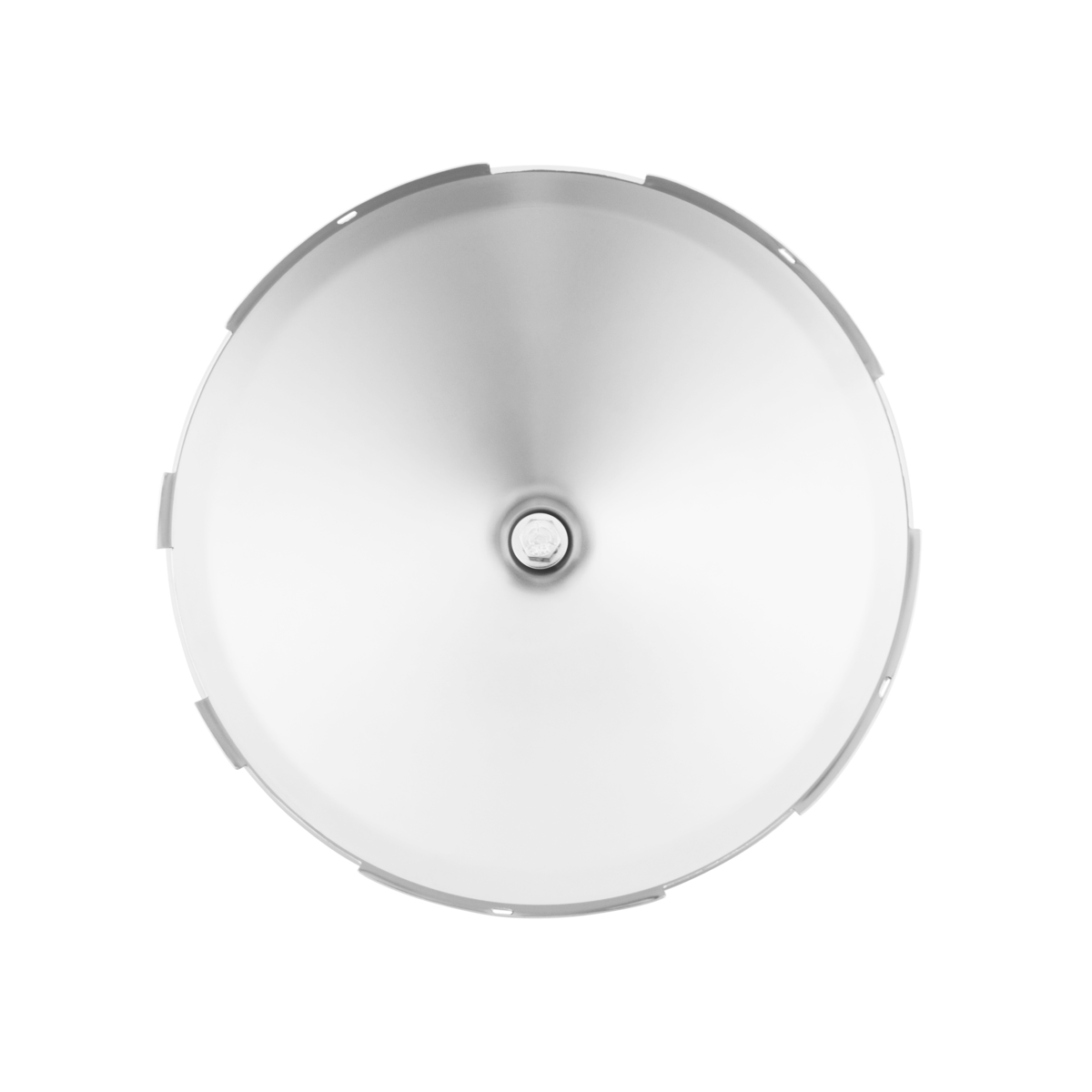 Universal Chrome Front Hubcap With Iron Cross Spinner - 7/16" Lip