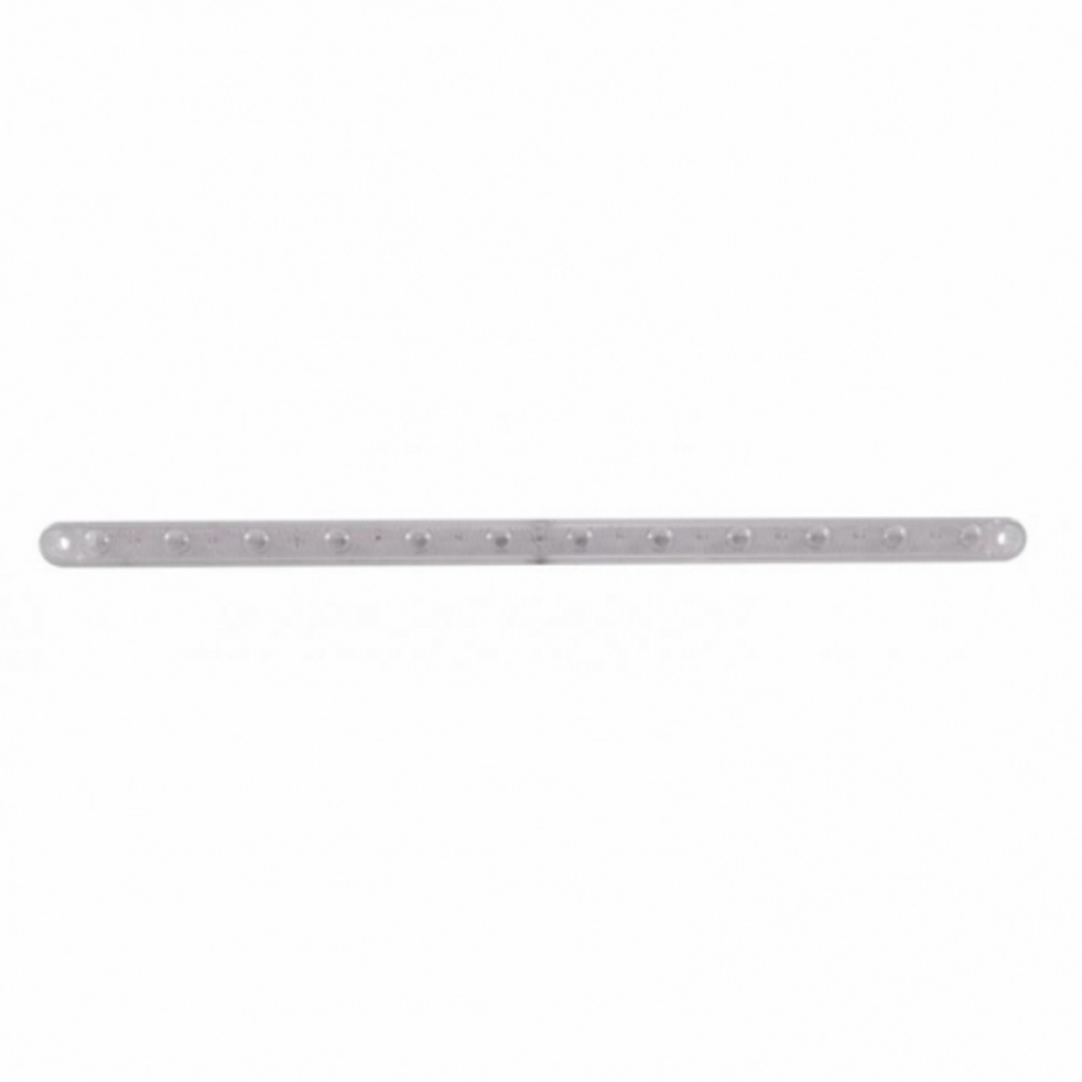 12 LED 12" Ultra Slim Light Bar Only (Stop, Turn & Tail) - Red LED/Clear Lens (Bulk)