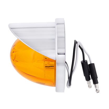 17 LED Reflector Watermelon Flush Mount Kit With Visor - Amber LED/Amber Lens