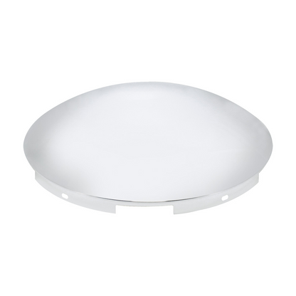 5 Even Notched Stainless Steel Dome Front Hubcap - 7/16" Lip