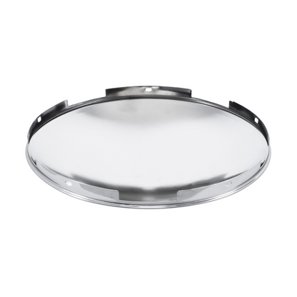 5 Even Notched Stainless Steel Dome Front Hubcap - 7/16" Lip