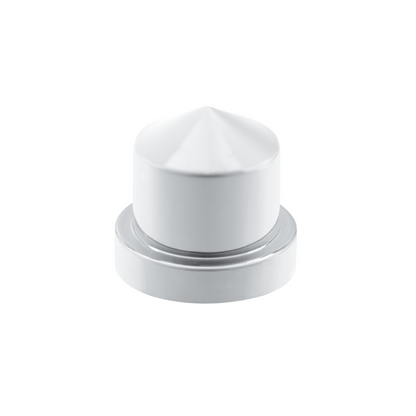 1/2" x 13/16" Chrome Plastic Pointed Nut Cover - Push-On