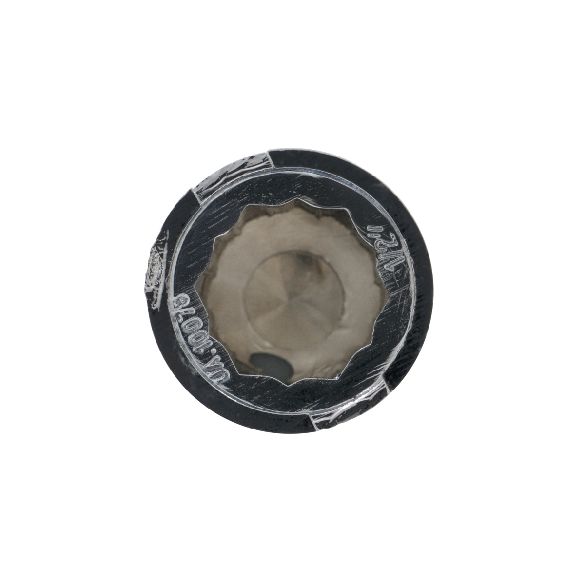 1/2" x 13/16" Chrome Plastic Pointed Nut Cover - Push-On