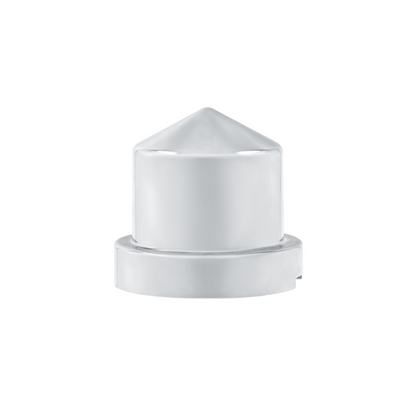 1/2" x 13/16" Chrome Plastic Pointed Nut Cover - Push-On