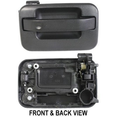 Exterior Door Handle For 2004-2014 Ford F-150 Textured Black Front Right Side