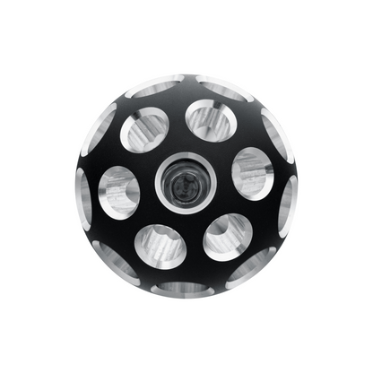Thread-On Matte Black Phoenix Ball Gearshift Knob With LED 13/15/18 Speed Adapter-Red LED
