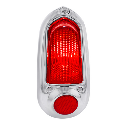 Tail Light Assembly With Stainless Steel Housing For 1949-50 Chevy Passenger Car - L/H