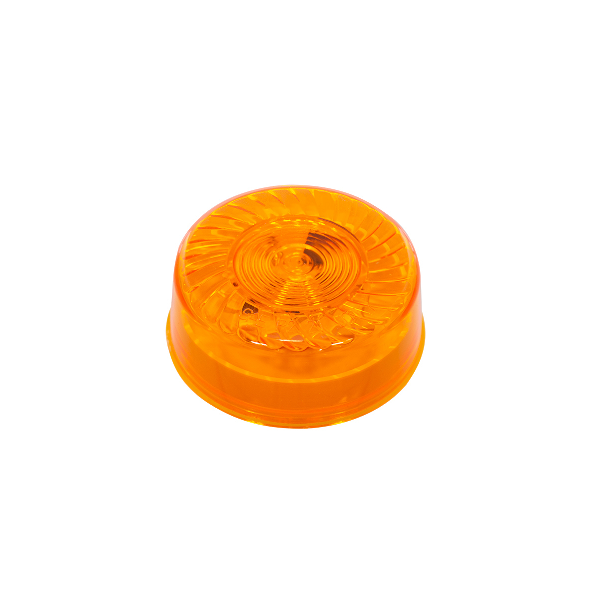 7 LED 2" Round Turbine Light (Clearance/Marker) - Amber LED/Amber Lens
