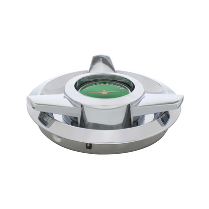 Chrome Hubcap For 1962-63 Ford Thunderbird Wire Wheels - Green Center