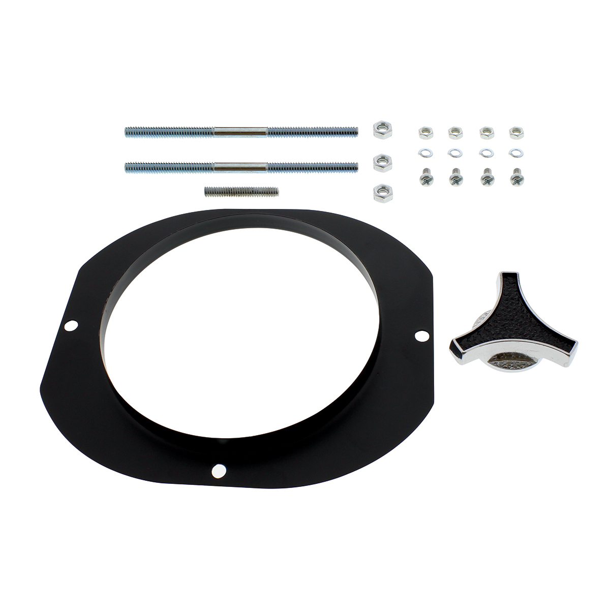Aluminum Oval Air Cleaner Without Logo For Dual 4-Barrel Carburetor